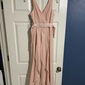 White by Vera Wang Blush Bridesmaid Dress